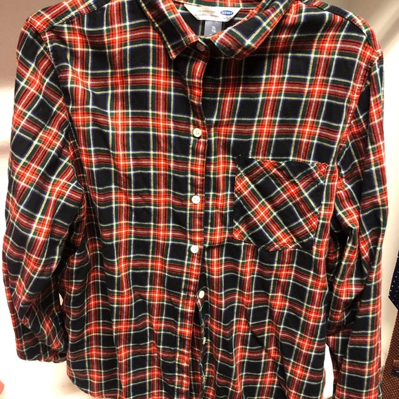 Old Navy Black Flannel shirt - Picture 3 of 3